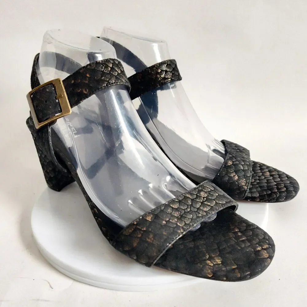 Vaneli Iridescent Snakeskin Black 3